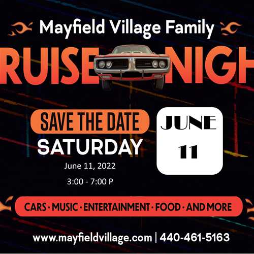 Mayfield Village Family Cruise Night 2022 - 3:00 p Cruise Time